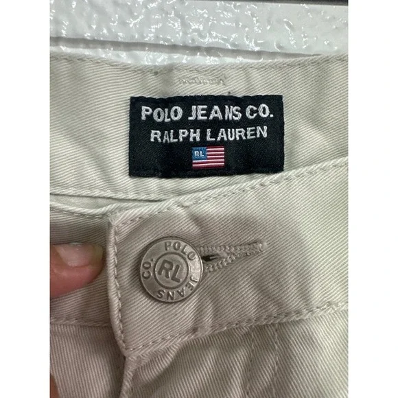 Polo Jeans Co. Ralph Lauren Tan Chinos Women's Size 8 Classic American - Picture 2 of 8